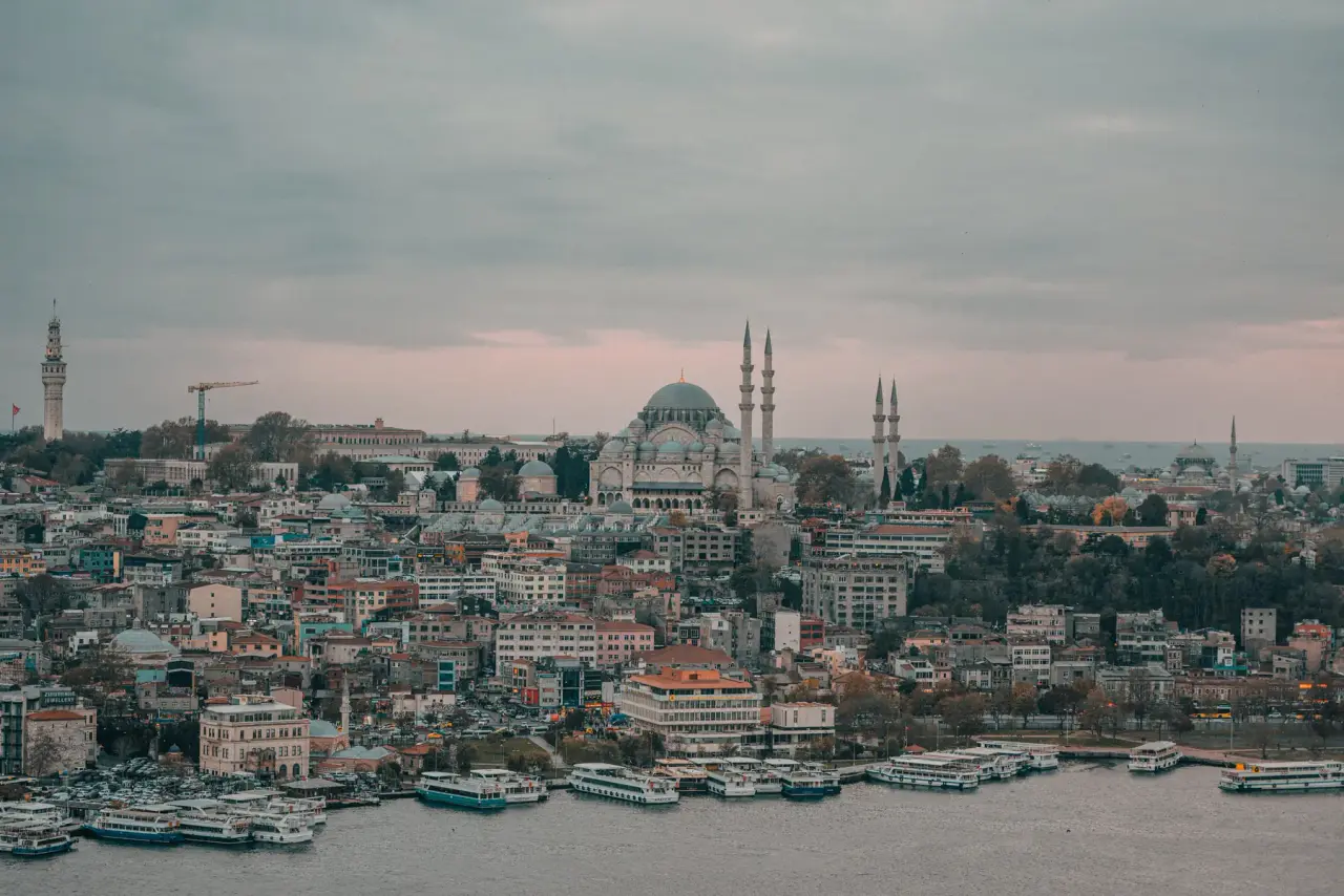 Istanbul skyline and Süleymaniye Mosque above the Golden Horn
